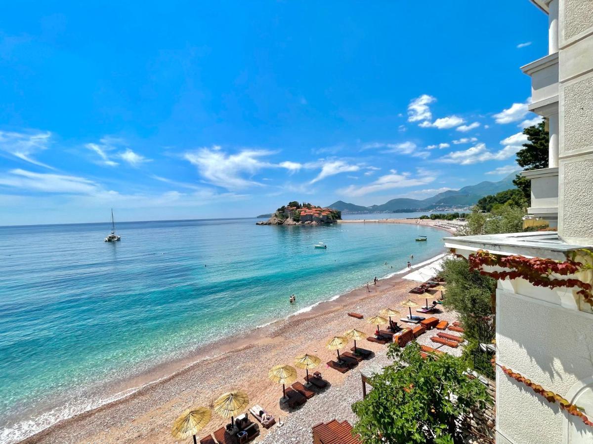 Plava Vila Beach Apartments Sveti Stefan Kültér fotó